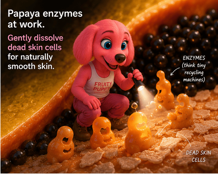 Papaya enzymes at work